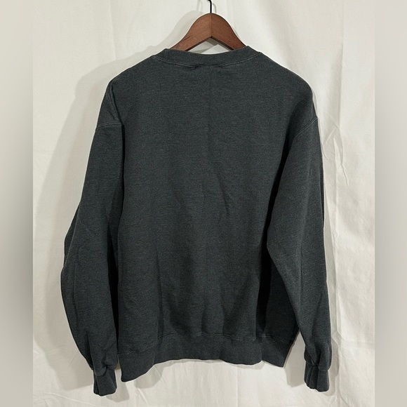 Champion American University Sweatshirt Large Gray Crewneck Collegiate Embroider - Picture 6 of 6